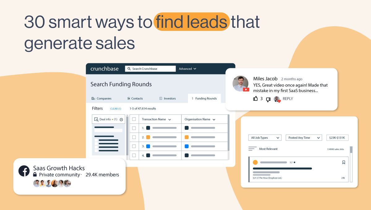 30 smart ways to find leads that generate sales