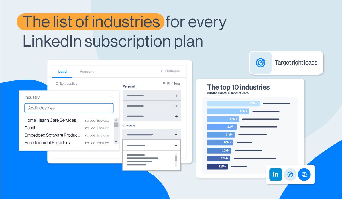 list of industries for every linkedin subscription plan blog cover