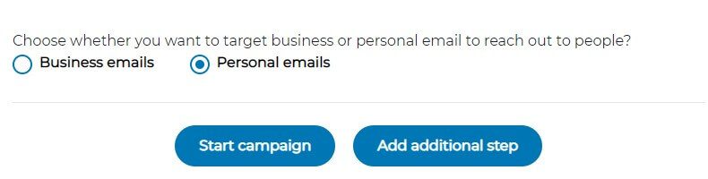 Business or personal emails step