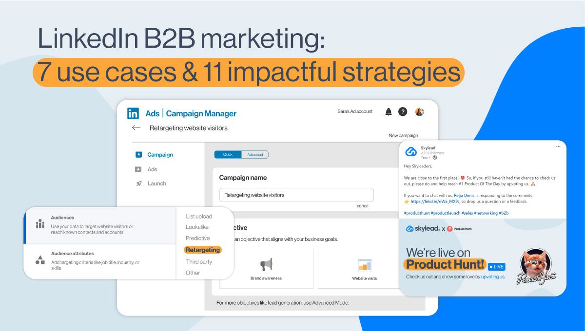 Cover photo for LinkedIn for B2B marketing
