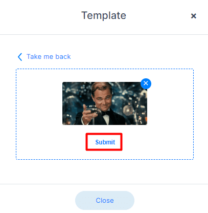 Submit image page in Skylead