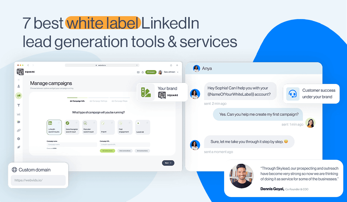 Cover image for a white label Linkedin lead generation tools and services blog